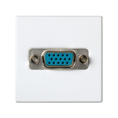 Conector VGA HD15 hembra SIMON 27 Play 2700091-030 Blanco