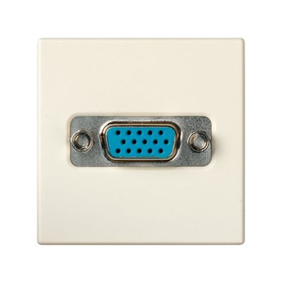 Conector VGA HD15 hembra SIMON 27 Play 2700091-031 Marfil