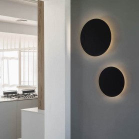 Lampara Aplique Faro Barcelona BOARD 01040 Negro