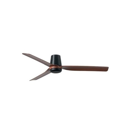 Ventilador de techo FARO Barcelona 33831 PUNT TUB M negro y madera oscura