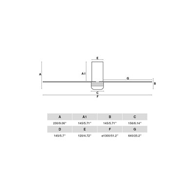 Ventilador Led de techo FARO Barcelona 33828-1TW PUNT TUB M blanco