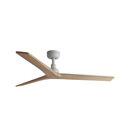Ventilador de techo FARO Barcelona 34280 KLIM M blanco y roble claro