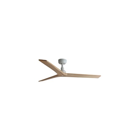 Ventilador de techo FARO Barcelona 34280 KLIM M blanco y roble claro