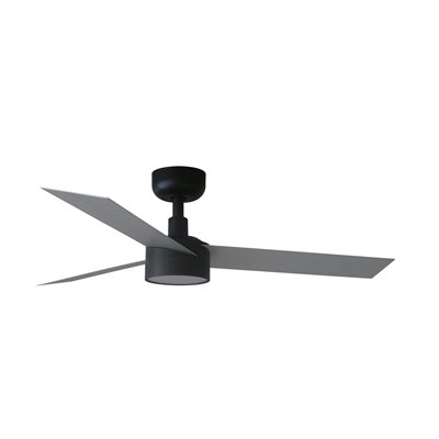 Ventilador Led de techo FARO Barcelona 34285-1TW CRUISER S negro y aluminio