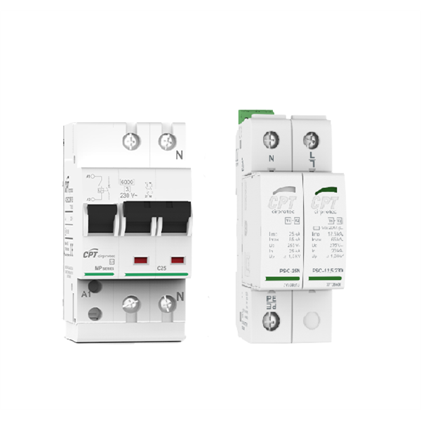 Conjunto protector sobretension 2MP-40 77706367 + PSC2-12,5/230 TT 77738205 CIRPROTEC 77706577