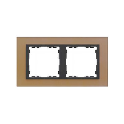 Marco 2 elementos SIMON 82 Nature 82827-34 Cristal Cobre