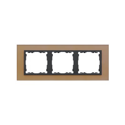 Marco 3 elementos SIMON 82 Nature 82837-34 Cristal cobre