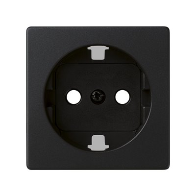 Conjunto semi-montado de base de enchufe schuko +tapa 8200432-098 Negro mate Simon 82 Concept