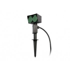 Enchufe estaca Jardin Faro Barcelona GARTEN-I 73100 negro