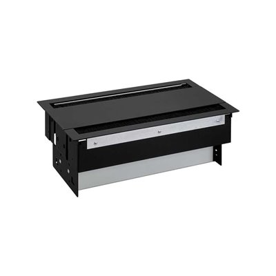 Kit dentro de mesa SIMON 400 8 enchufes 4 USB 2 huecos 46624000-138 Negro