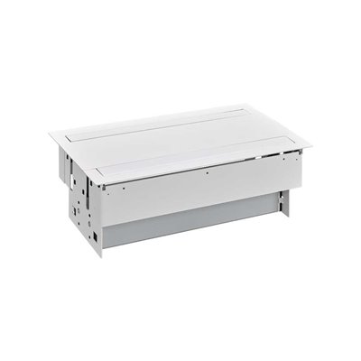 Kit dentro de mesa SIMON 400 6 enchufes 4 USB 4 huecos 47623000-130 Blanco