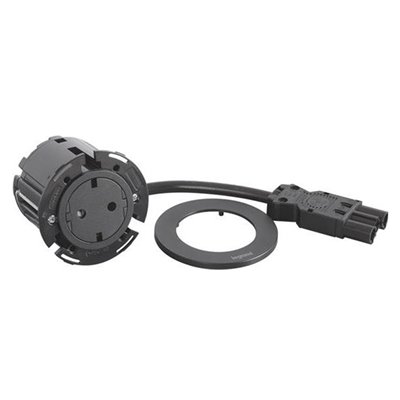 Toma empotrada 2P+T LEGRAND serie INCARA conector Wieland 654726F Negro
