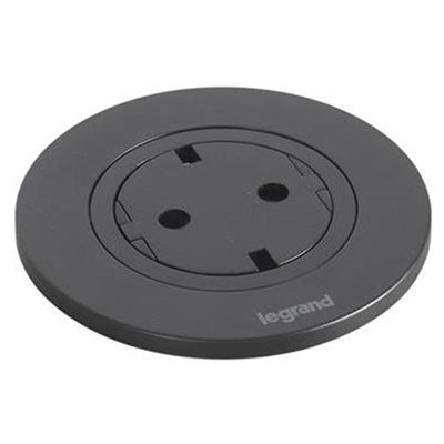 Toma empotrada 2P+T LEGRAND serie INCARA conector Wieland 654726F Negro