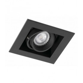 Empotrable cuadrado orientable de techo Faro Barcelona Falcon-1 03020402 Negro