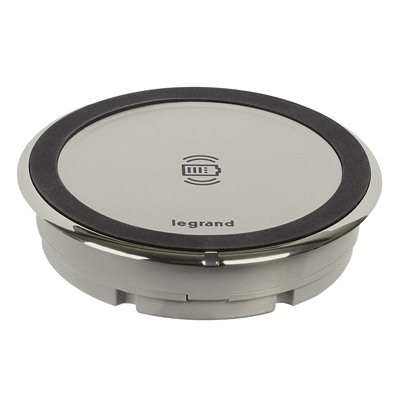 Cargador inalámbrico LEGRAND INCARA Disq 80 certificado QI 077640L