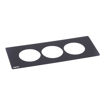 Embellecedor 3 elementos LEGRAND INCARA DisqIn 654761 Negro