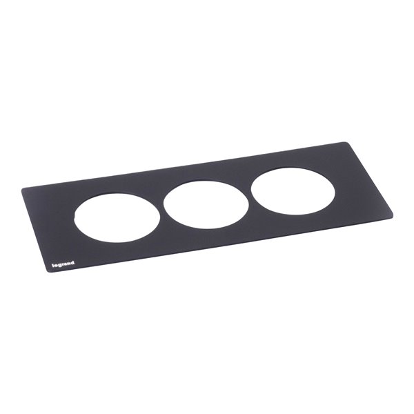 Embellecedor 3 elementos LEGRAND INCARA DisqIn 654761 Negro