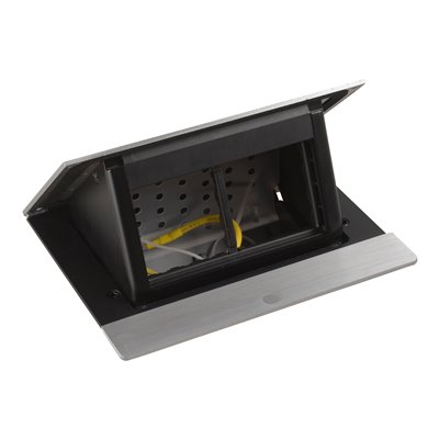 Caja empotrar 4 módulos LEGRAND INCARA Pop-up 654800 Aluminio pulido