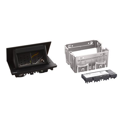 Caja empotrar 4 módulos LEGRAND INCARA Pop-up 654802 Negro