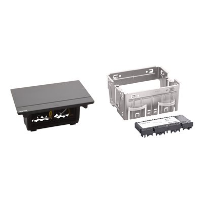 Caja empotrar 4 módulos LEGRAND INCARA Pop-up 654802 Negro