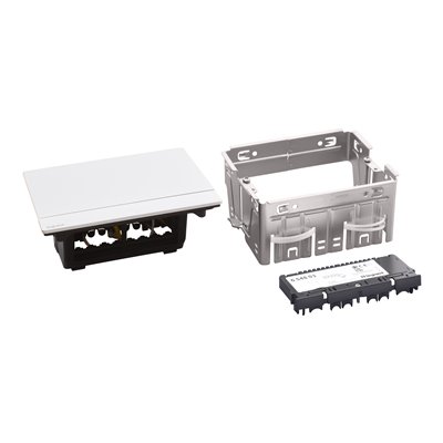 Caja empotrar 4 módulos LEGRAND INCARA Pop-up 654803 Aluminio
