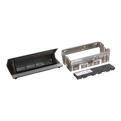 Caja empotrar 8 módulos LEGRAND INCARA Pop-up 654808 Aluminio pulido