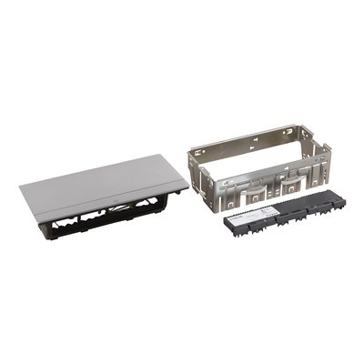 Caja empotrar 8 módulos LEGRAND INCARA Pop-up 654808 Aluminio pulido