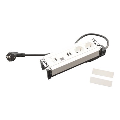 Caja 8 módulos LEGRAND INCARA Multilink 2x 2P+T, RJ45, HDMI y USB A+C 654781 Blanco