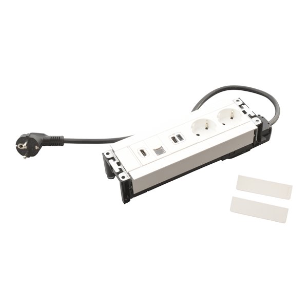 Caja 8 módulos LEGRAND INCARA Multilink 2x 2P+T, RJ45, HDMI y USB A+C 654781 Blanco