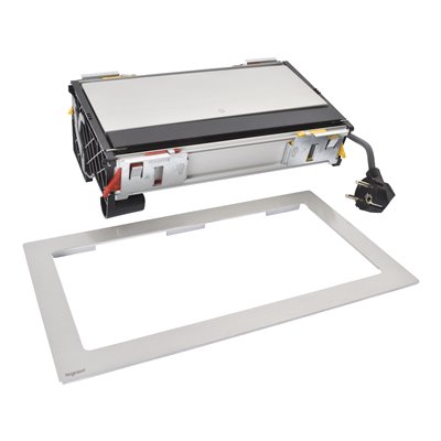 Caja 8 módulos LEGRAND INCARA Flip-up 3x 2P+T y USB A+C 654854 Metal