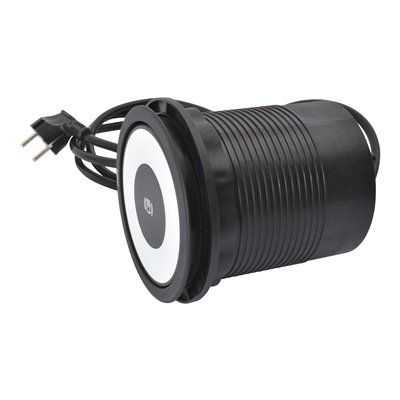 Torre empotrada LEGRAND INCARA Tower 120 4x 2P+T, cargador y 2x USB A+C 654983 Metal/Negro