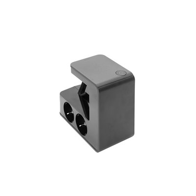 Base multiple U-POWER 4 tomas 2P+TT 16A + 2 USB tipo A Legrand 694812 Negro