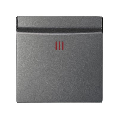 Tapa con visor para interruptor de tarjeta  Simon 82 Concept 8200078-096 Titanio