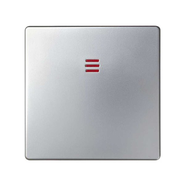 Tecla interruptor conmutador con luminoso 82011-33 Simon 82 Aluminio