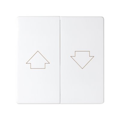 Tecla doble persianas con enclavamiento 82028-30 Simon 82 Blanco