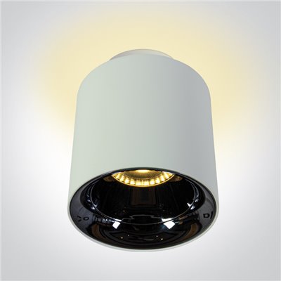 Downlight superficie ONE LIGHT 12128A/W/W Blanco reflector negro 26W+2W