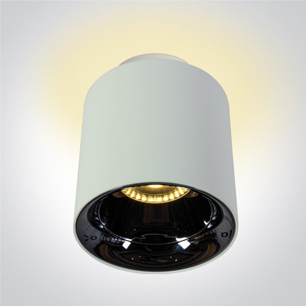 Downlight superficie ONE LIGHT 12128A/W/W Blanco reflector negro 26W+2W