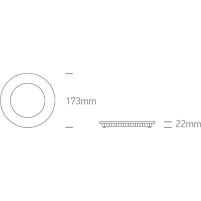 Empotrable Led de techo ONE LIGHT 10112FA/W/V Blanco 12w 3-4-5,7K