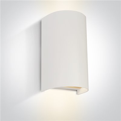 Aplique pared ONE LIGHT 67536B/W Blanco 2x6w IP65