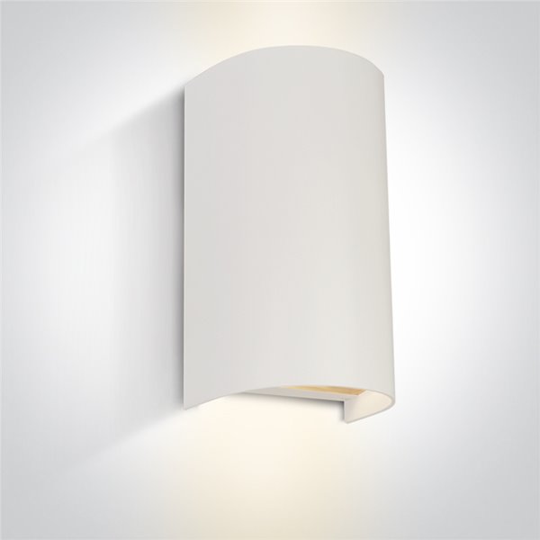 Aplique pared ONE LIGHT 67536B/W Blanco 2x6w IP65