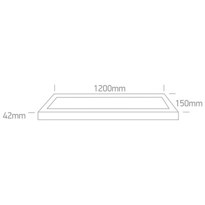 Plafon Led techo ONE LIGHT 62140BFU/W/V Blanco 30w 3-4-5,7K IP20