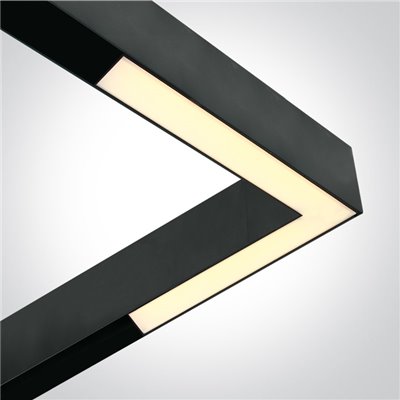 Proyector esquina carril LED magnetico ONE LIGHT 42100EL/B/W Negro 25w 3000K