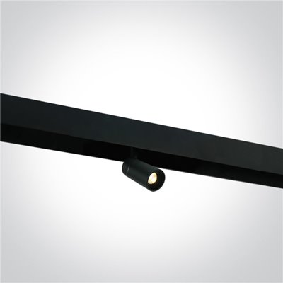 Proyector foco carril LED magnetico ONE LIGHT 42108L/B/W Negro 6w 3000K