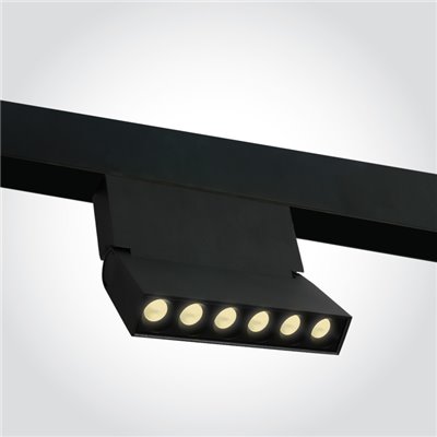 Proyector lineal carril LED magnetico ONE LIGHT 42124AA/B/W Negro 10w 3000K