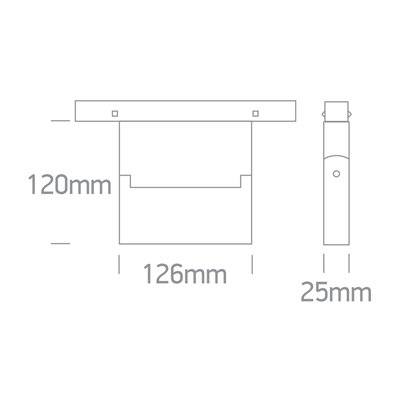 Proyector lineal carril LED magnetico ONE LIGHT 42124AA/B/W Negro 10w 3000K