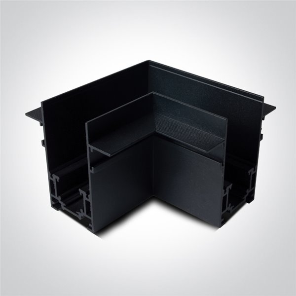 Esquina empotrada para carril ONE LIGHT 442012ATR/B Negro