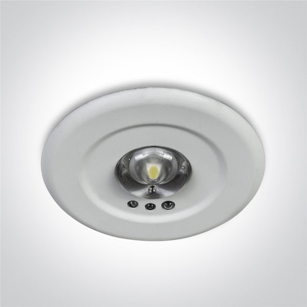 Foco empotrable de emergencia Led 3W ONE LIGHT 89002C Blanco