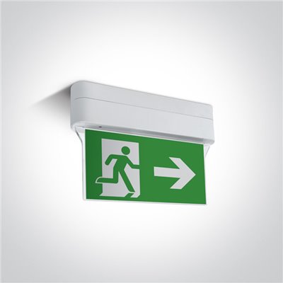 Señal de emergencia Led 1W ONE LIGHT 89406/W Blanco
