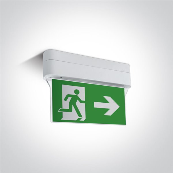 Señal de emergencia Led 1W ONE LIGHT 89406/W Blanco