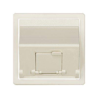 Placa universal voz y datos con guardapolvo 82578-31 Simon 82 Marfil